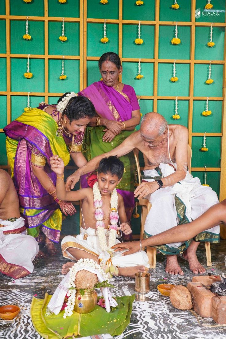 Sacred Brahmin Upanayanam Ceremony Ritual