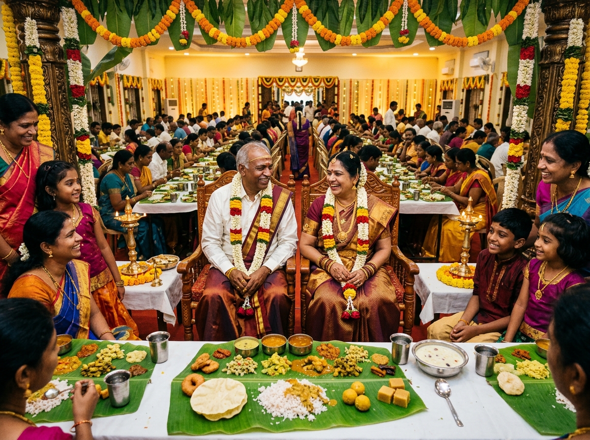 Sashtiapthapoorthi, Bhimaratha Shanthi, Kanakabhishekam Ceremony Catering Feast